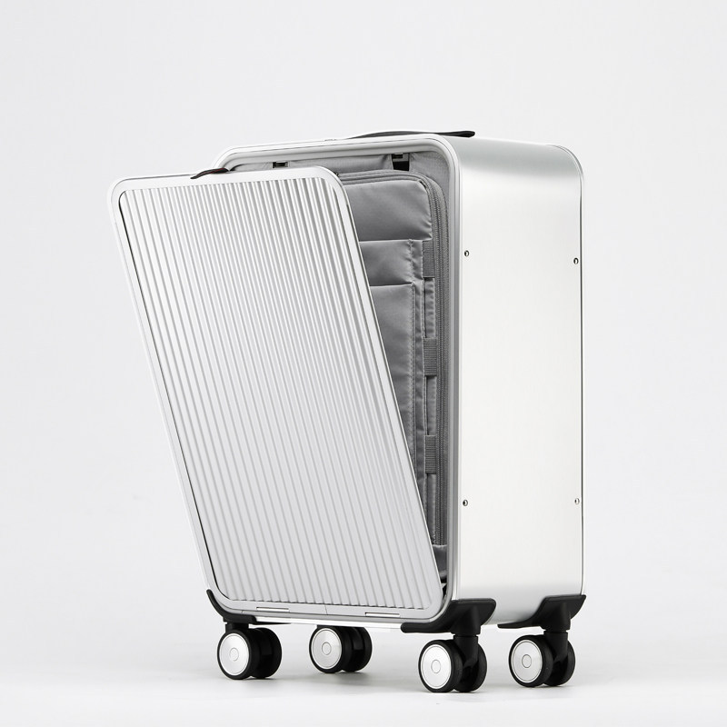 Spinner Wheel Rolling Suitcase 20 Inch - 16/20/24 Inci, 100% Terbuat dari Aluminium,