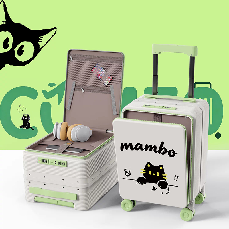 Aluminum Frame Carry On Luggage - Koper Mini 16 Inci dengan Bukaan