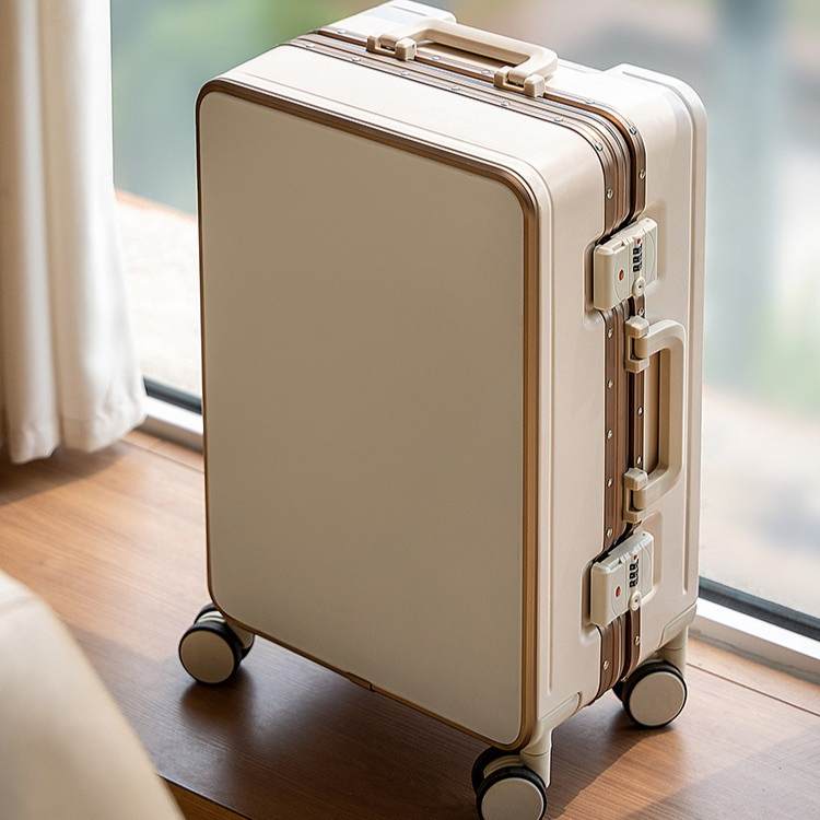 Koper Beroda Warna Putih, Ukur - Spinner Wheel Rolling Suitcase 20 Inch ulasan dan harga