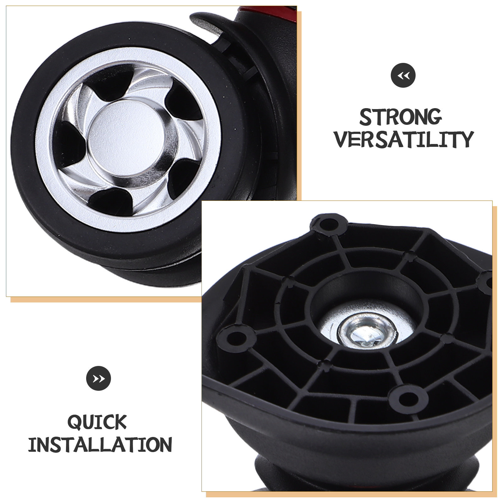Set Pengganti Roda Koper Unive - Silent Replacement Luggage Wheels ulasan dan harga